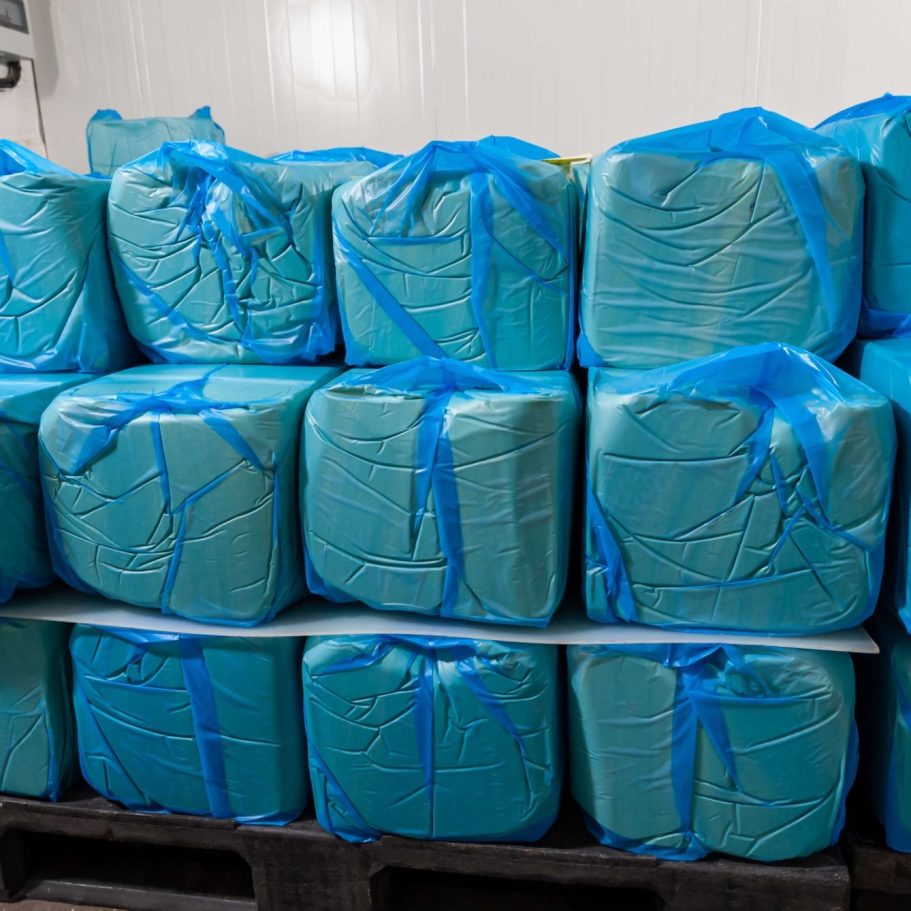 Sac de linges de maison en congélation en froid extrême 